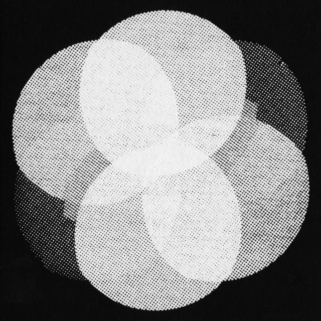 Artwork for the Insub. Meta Orchestra project: abstract illustration of intermingling black and white circles, overlapping forms suggesting rhythm and ensemble interaction