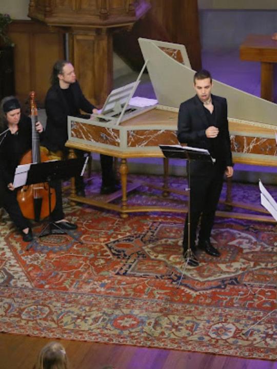 A Cocyte project performance: the full ensemble on the church stage